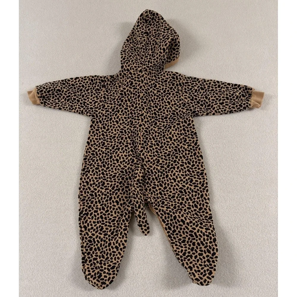Vtg Baby Costume Cheetah‎ Animal Tail Ears Hood Class Club 6-9 Months Leopard